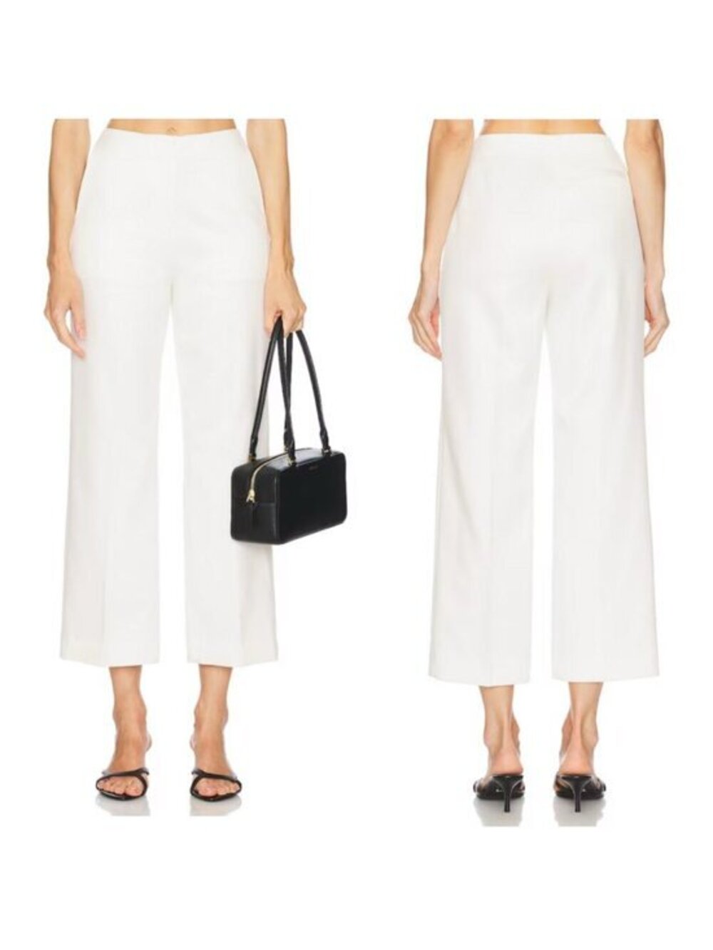 L'Academie by Marianna Nila Satin Pant in Ivory